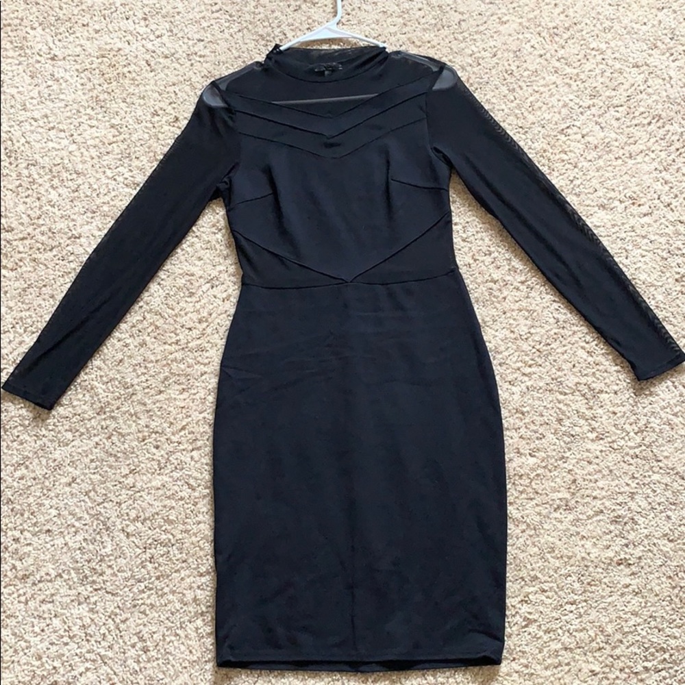 M Charlotte Russe knee length sheer backed dress